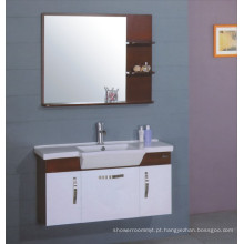 Mobília do armário de banheiro do PVC de 100cm (B-217)